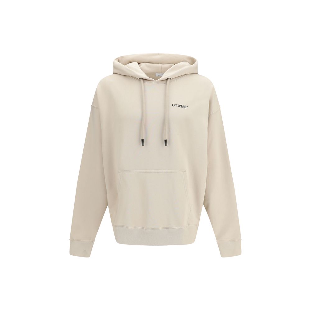 Off-White Beige Cotton Sweatshirt-1