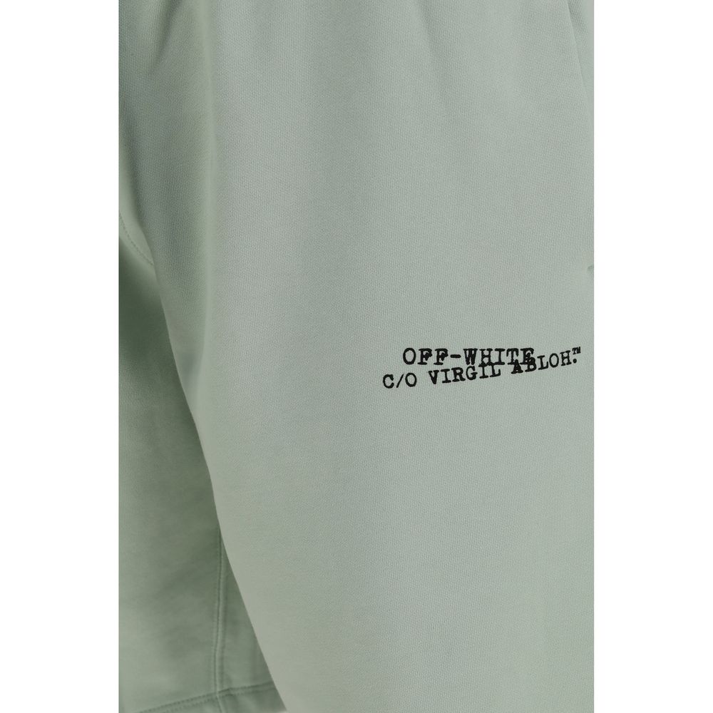 Off-White Zweifarbige Baumwoll-Bermudashorts-3