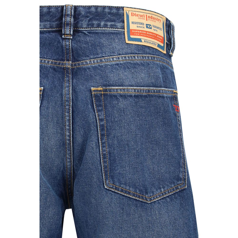Diesel Blaue Jeans aus Baumwolle, Tapered Fit-3