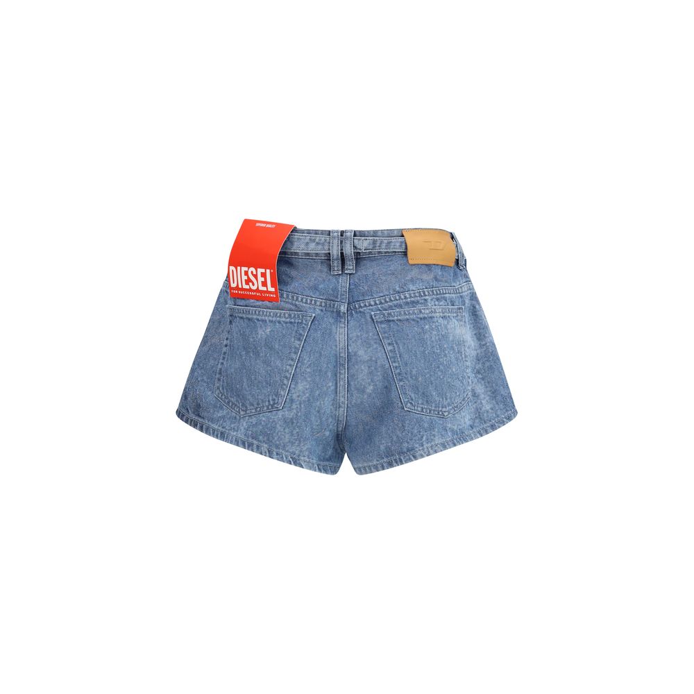 Diesel Blaue Baumwoll-Bermudashorts-2