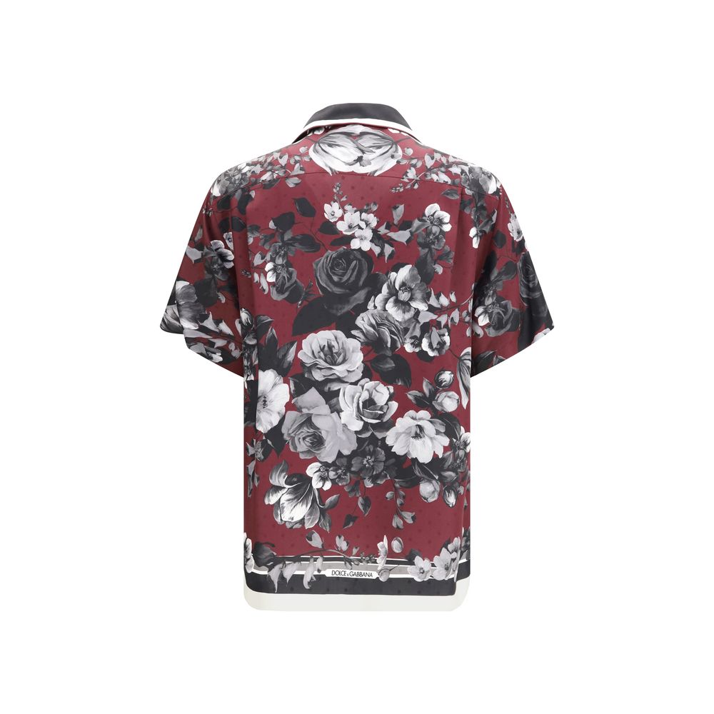 Dolce & Gabbana Mehrfarbiges Seidenhemd mit Muster-2