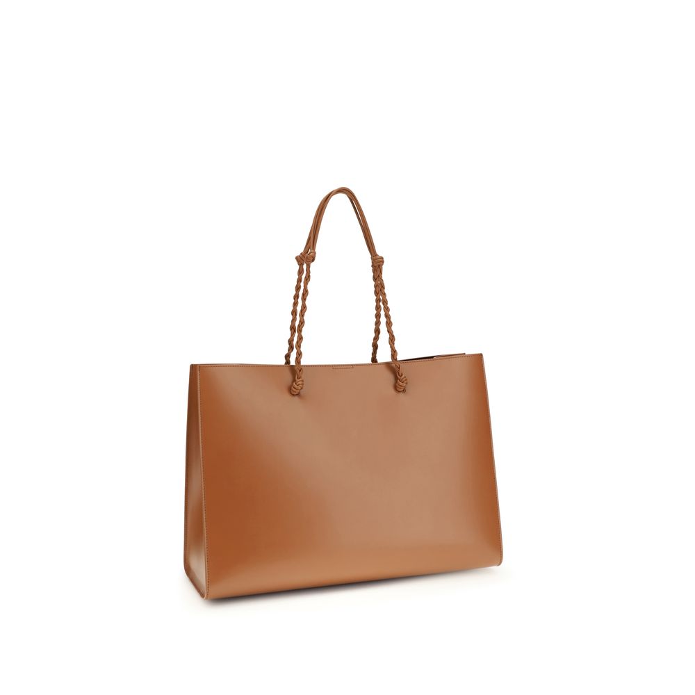 Jil Sander Braune Kalbsleder Bos Taurus Schultertasche-3