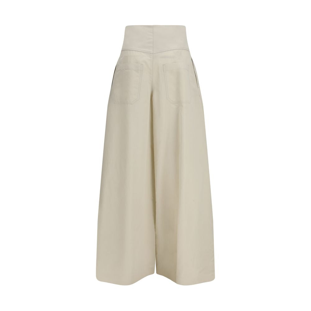 Brunello Cucinelli Beige Cotton Pants-2