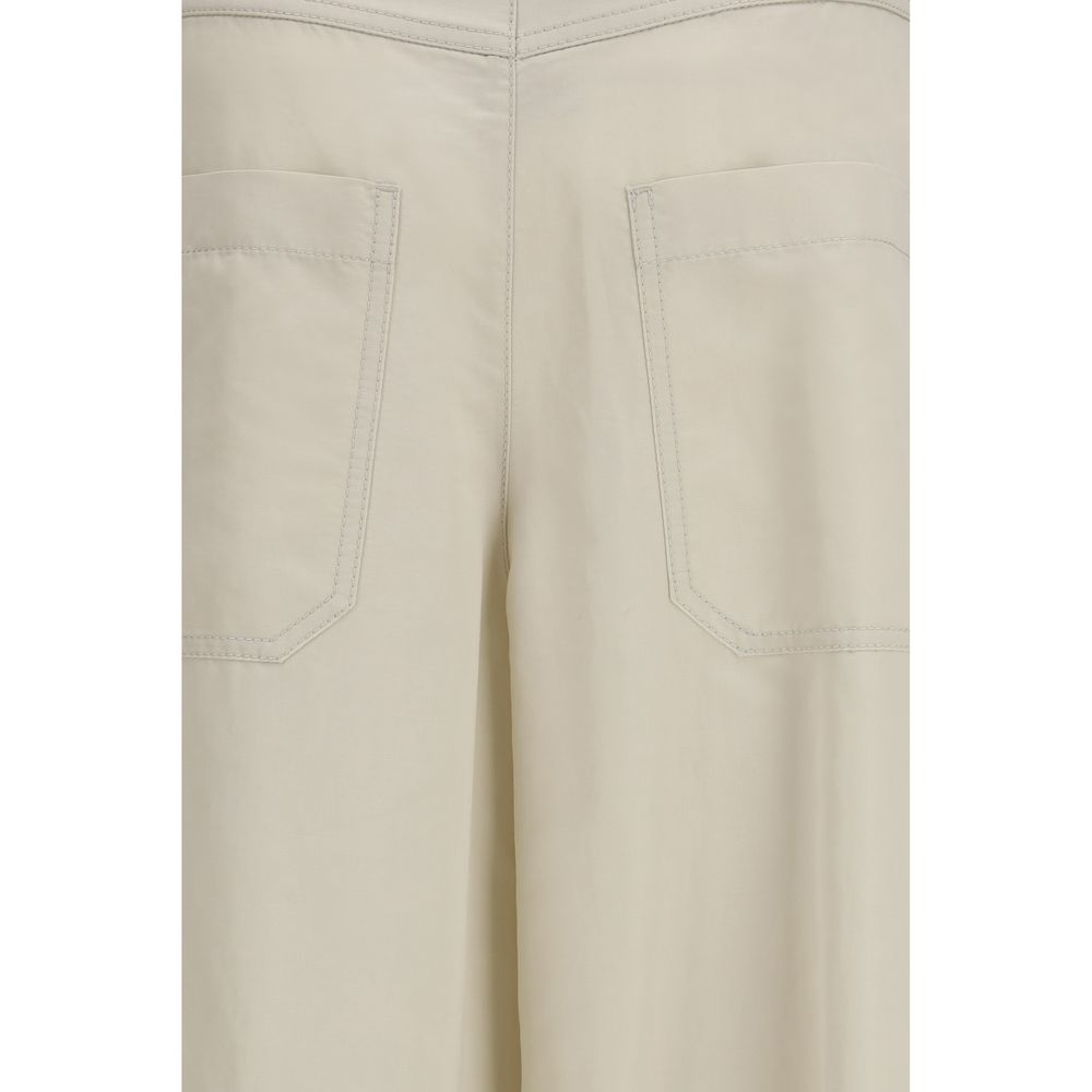 Brunello Cucinelli Beige Cotton Pants-3
