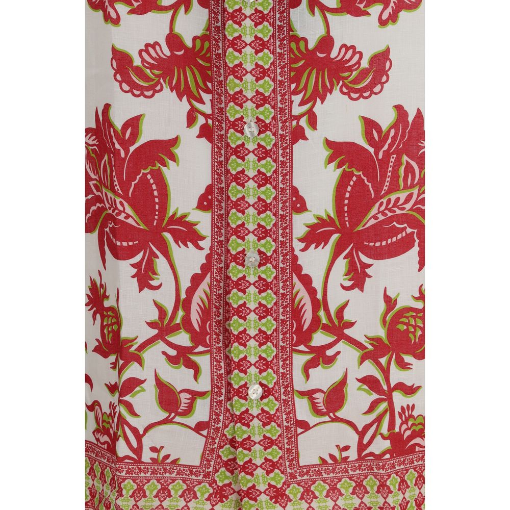 Etro Mehrfarbiges Hemd aus Leinen mit Muster-3