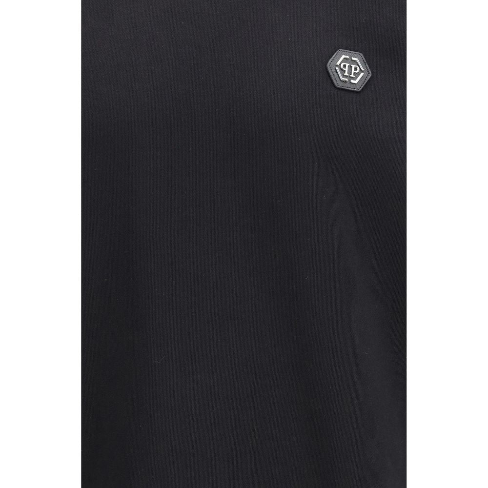 Philipp Plein Schwarzer Baumwoll-Sweatshirt-3