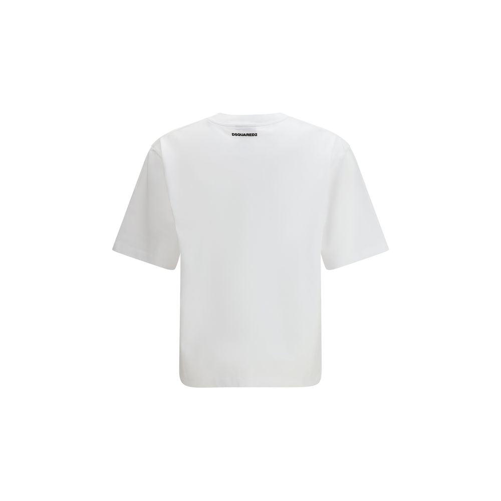 Dsquared² White Cotton T-Shirt-2