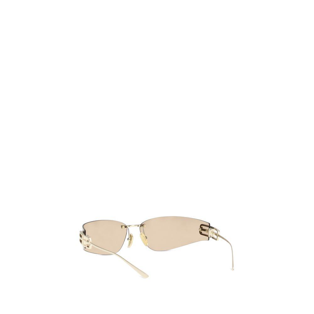 Balenciaga sunglasses in gold metal-3