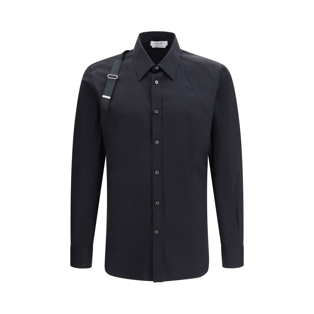 Alexander McQueen Schwarzes Baumwollhemd