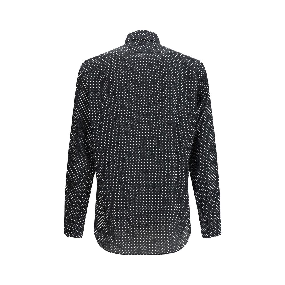 Tom Ford Black Shirt with Silk Pattern-2