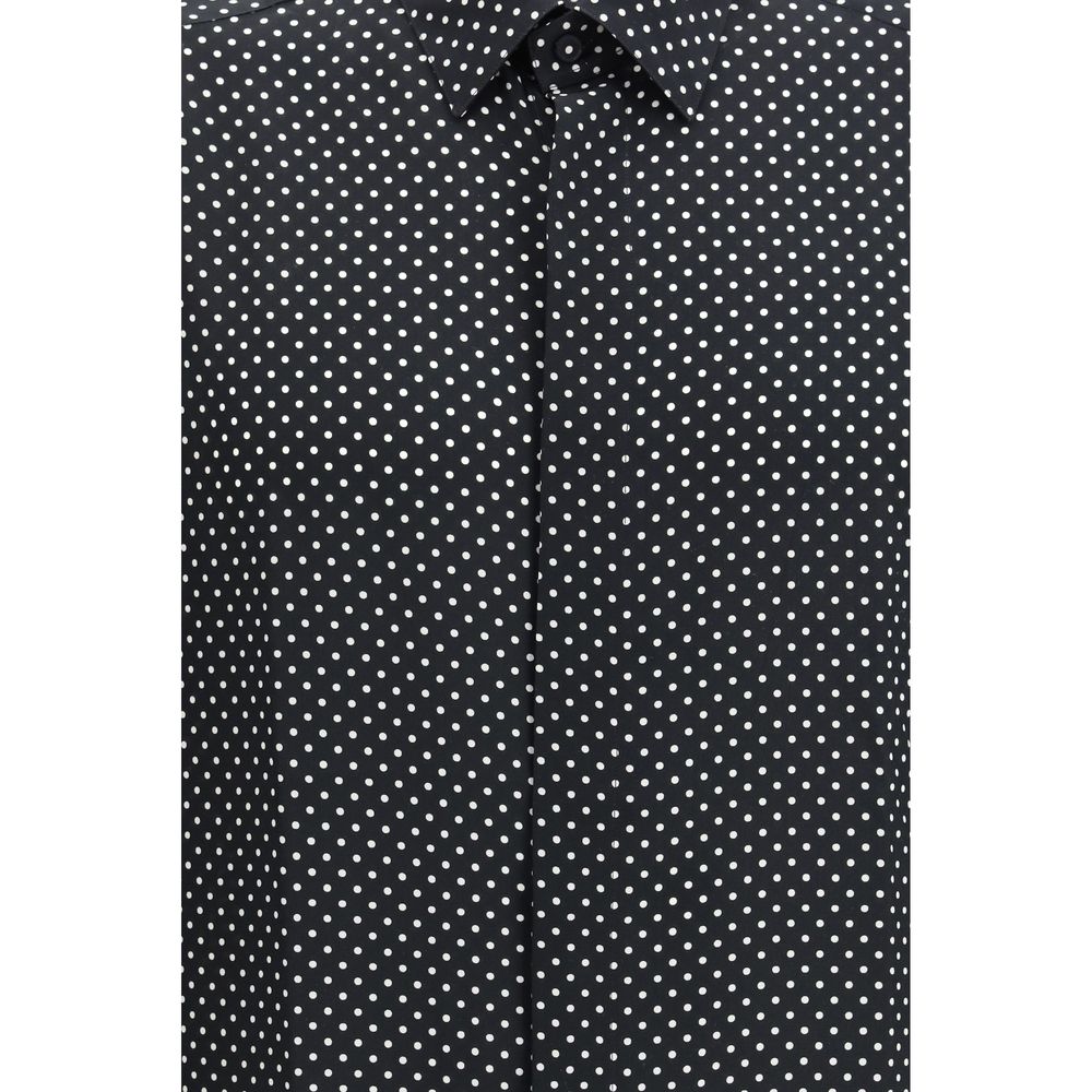 Tom Ford Black Shirt with Silk Pattern-3