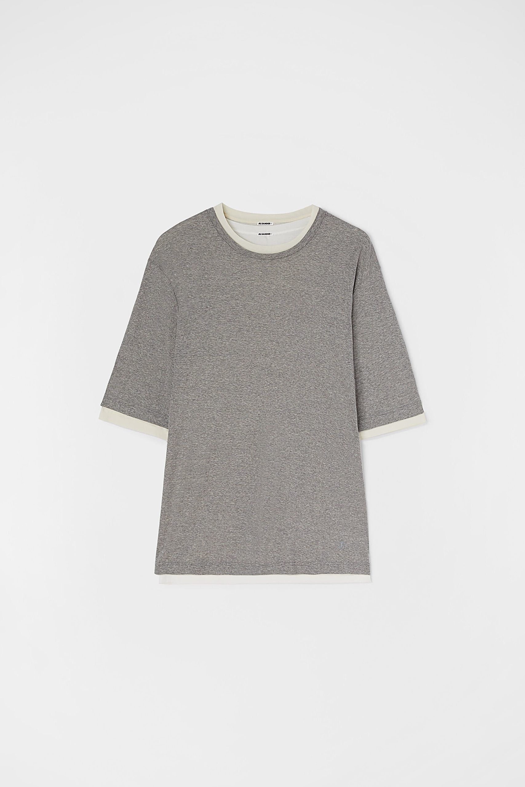 Jil Sander Graues "Fibres" T-Shirt