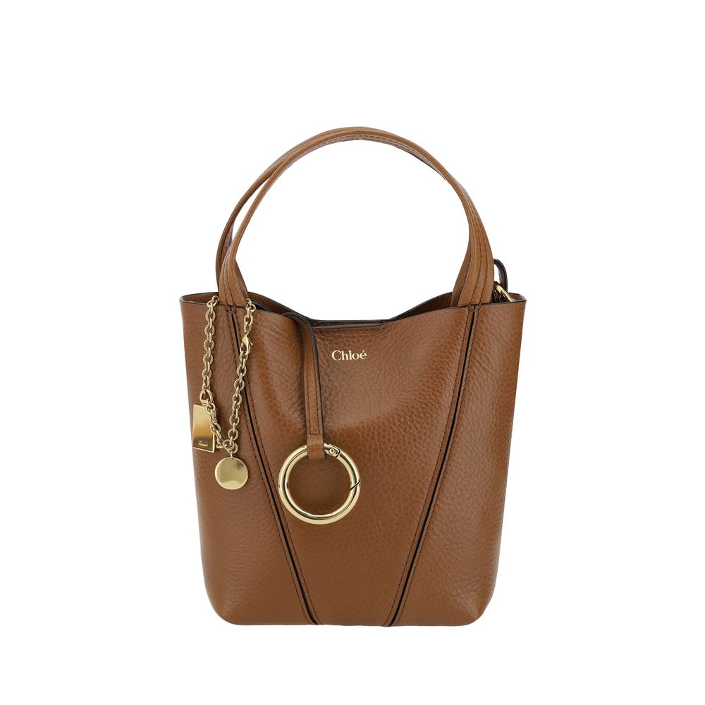 Chloé Braune Kalbsleder Bos Taurus Schultertasche-1
