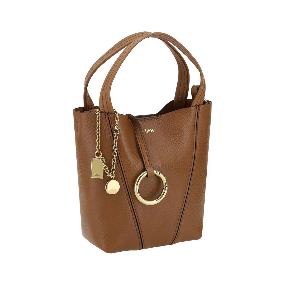 Chloé Braune Kalbsleder Bos Taurus Schultertasche-2
