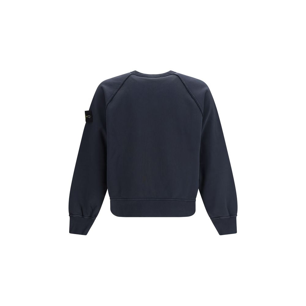 Stone Island Blue Cotton Sweatshirt-2
