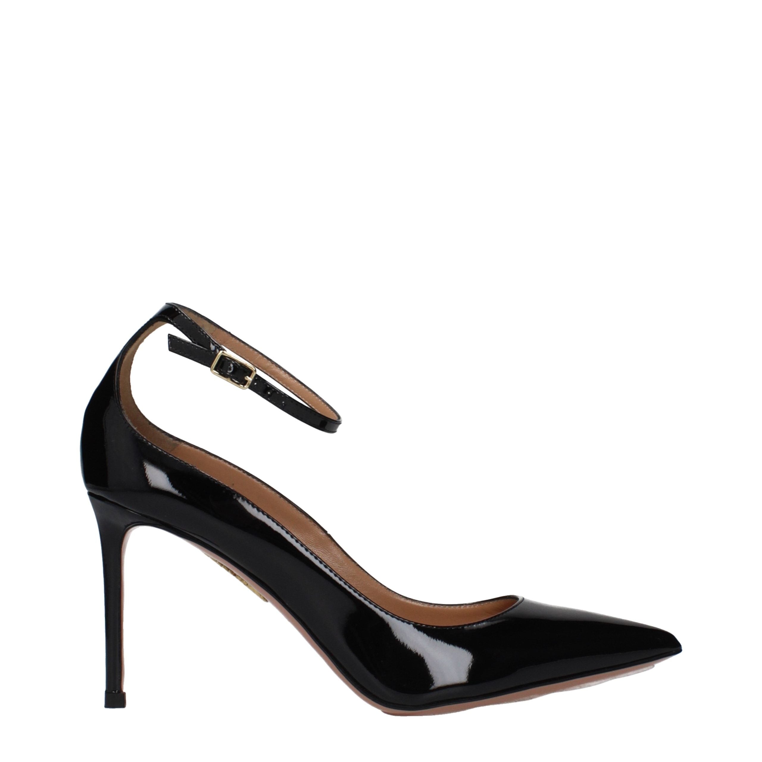 Aquazzura Schwarze Leder Pumps mit hohem Absatz