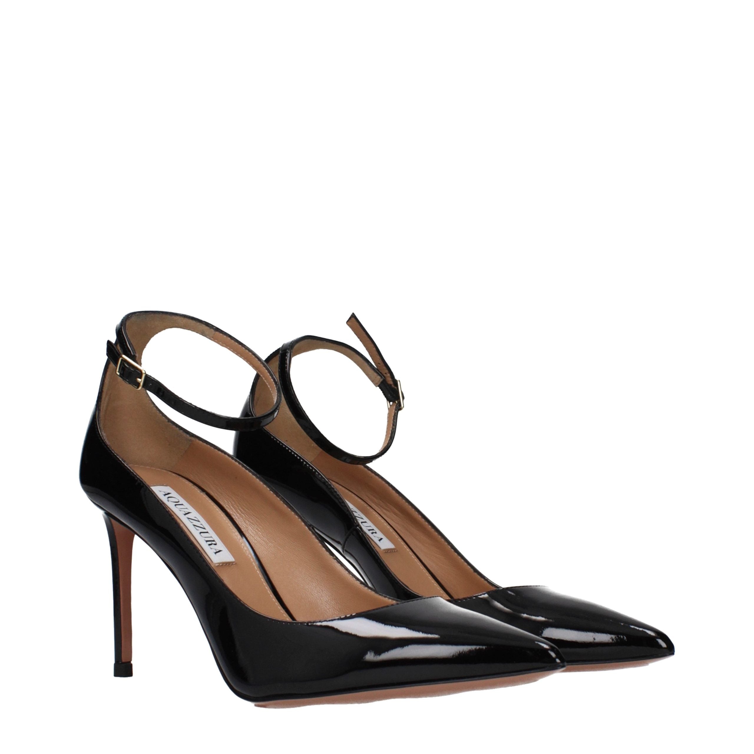 Aquazzura Schwarze Leder Pumps mit hohem Absatz-2