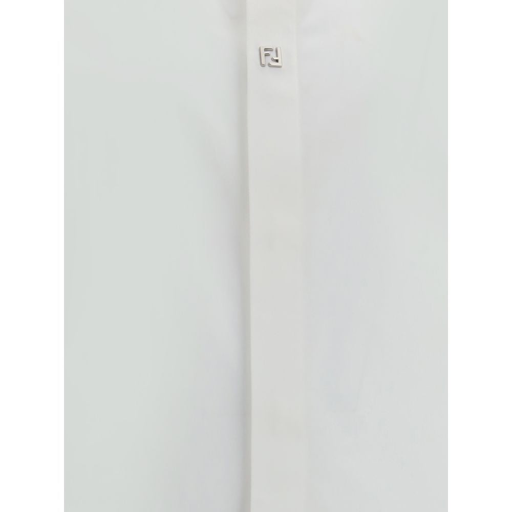 Fendi Weißes Baumwollhemd-3