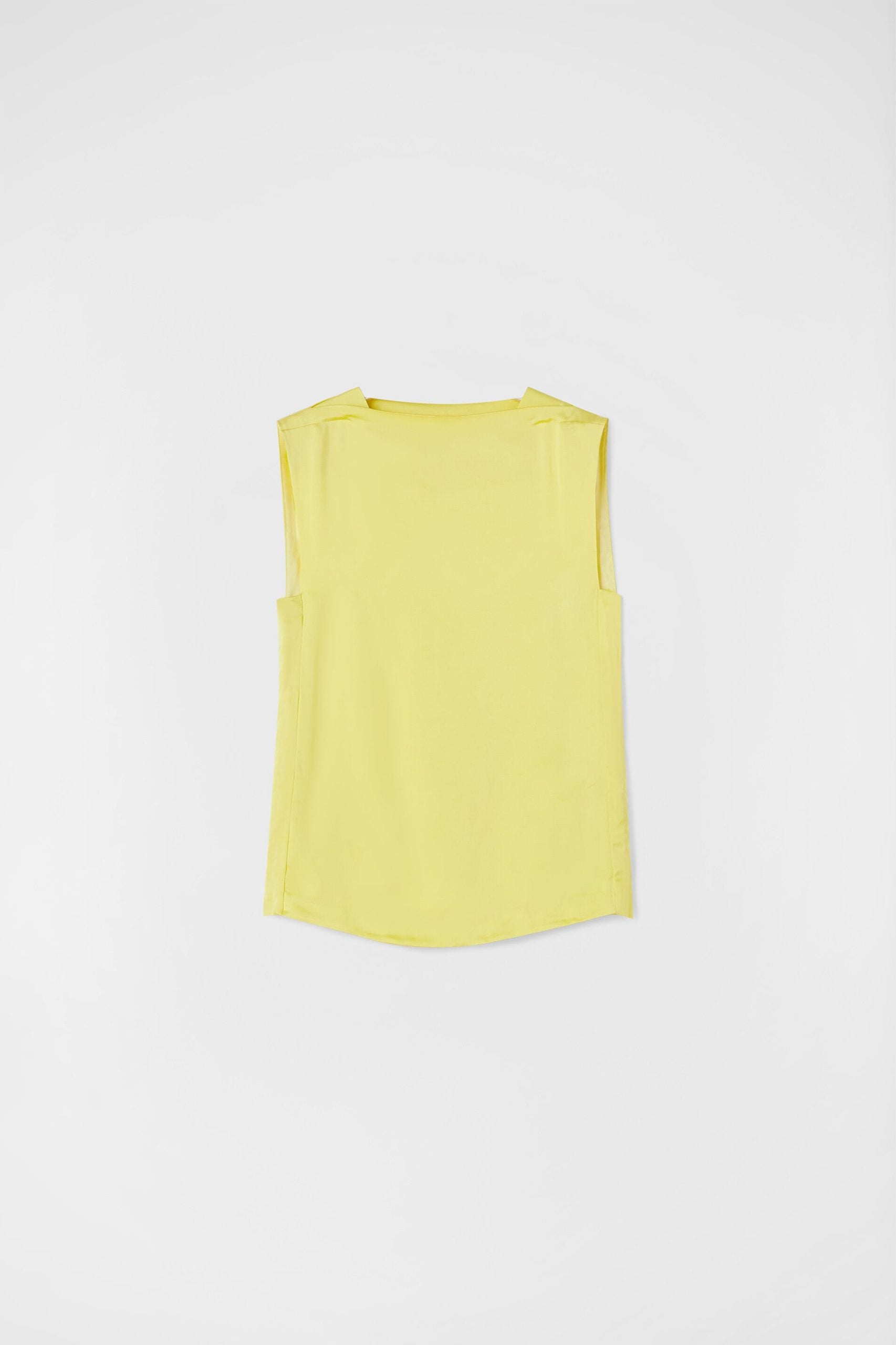 Jil Sander Gelbe Rippstrick-Tops
