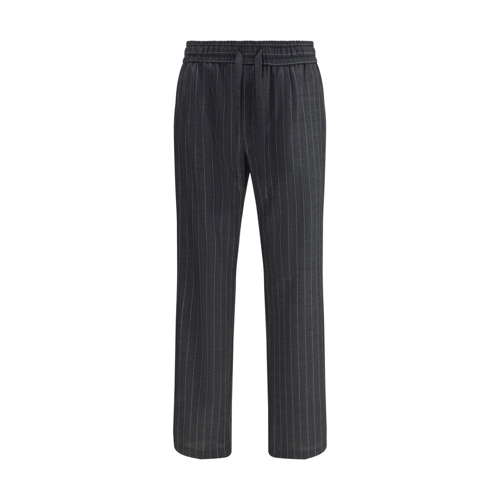 Dolce & Gabbana Graue Hose aus Fleece-Wolle