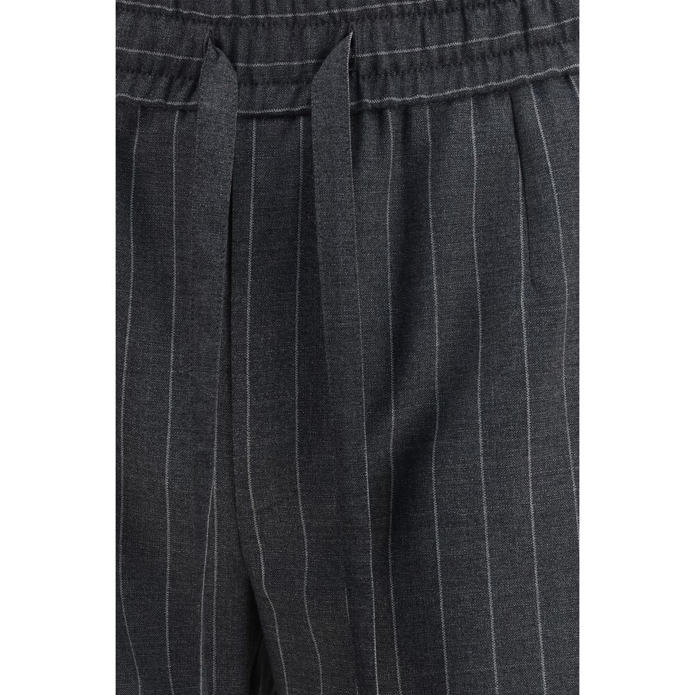 Dolce & Gabbana Graue Hose aus Fleece-Wolle-3