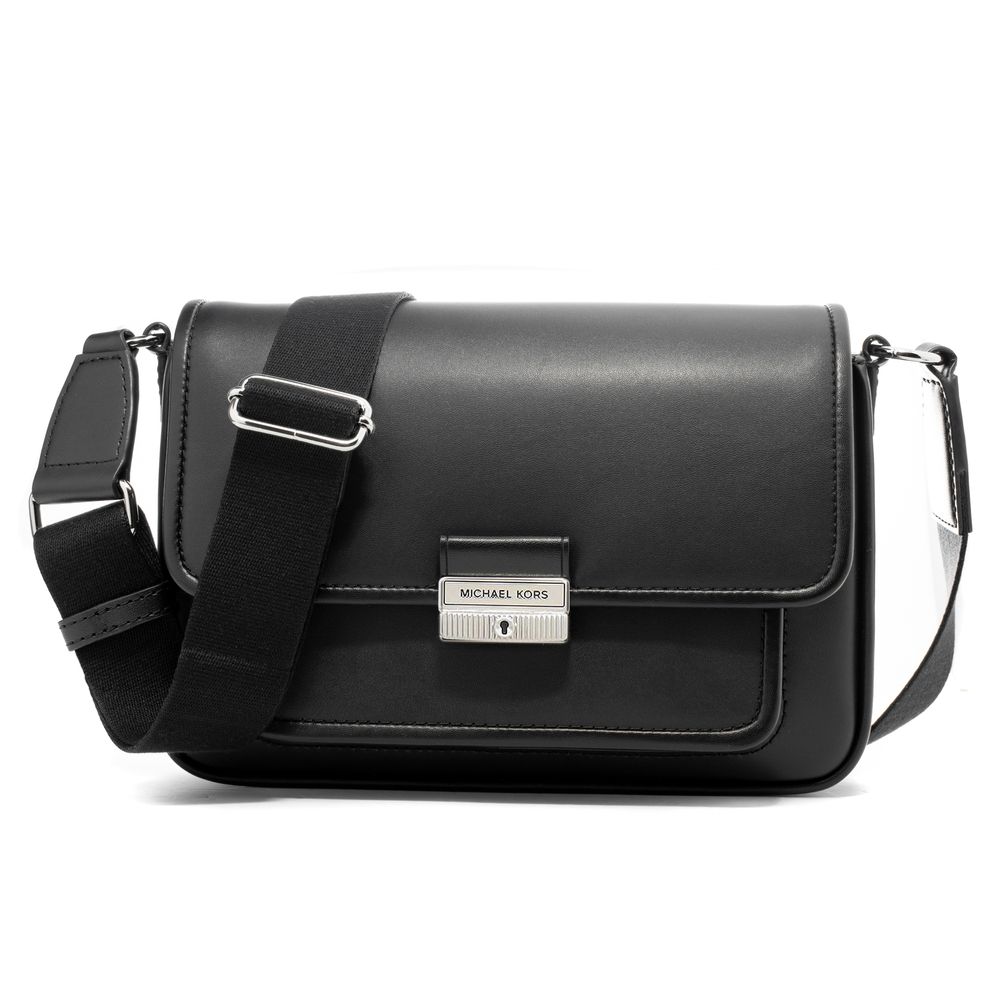 Michael Kors Schwarze Leder Umhängetasche-1