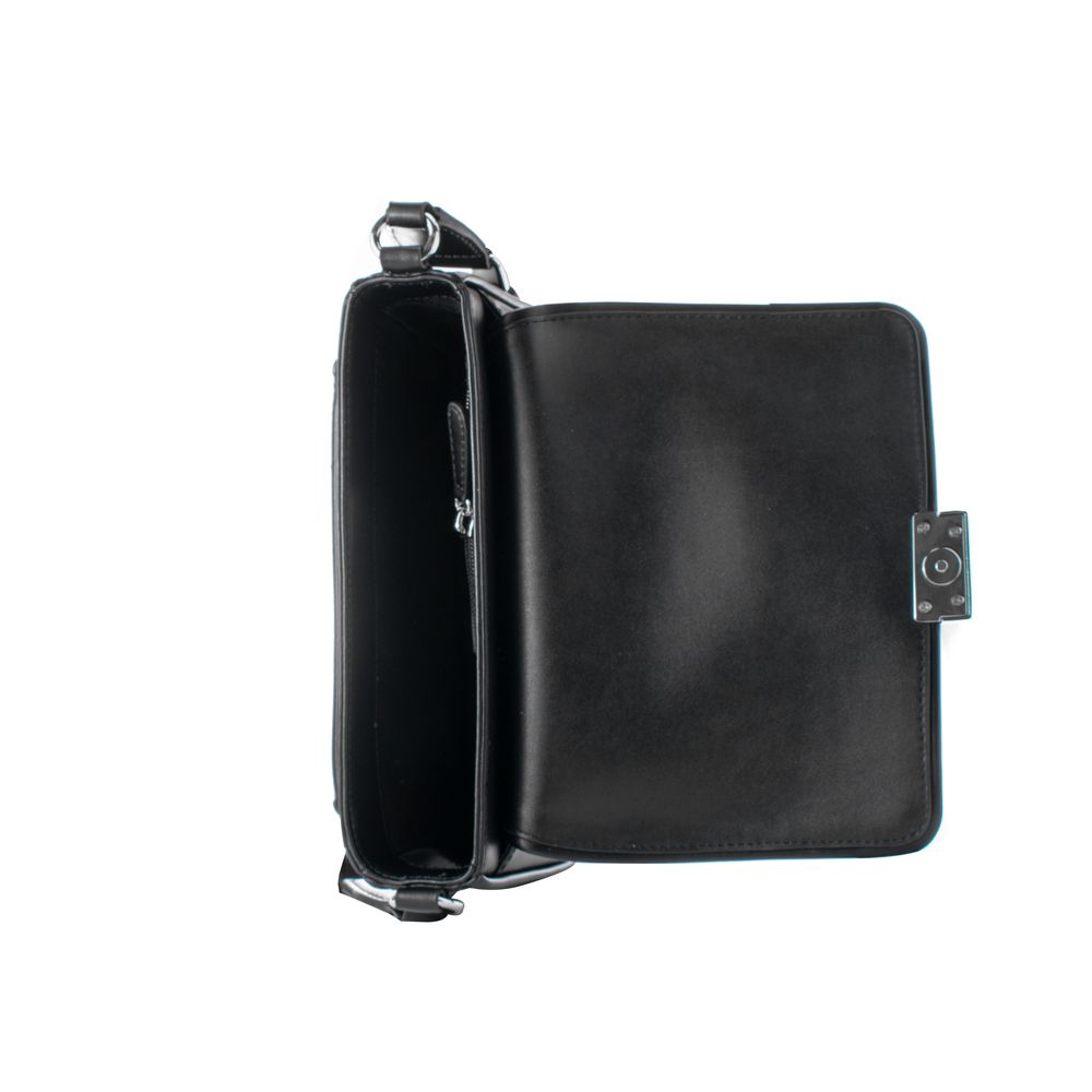 Michael Kors Schwarze Leder Umhängetasche-3