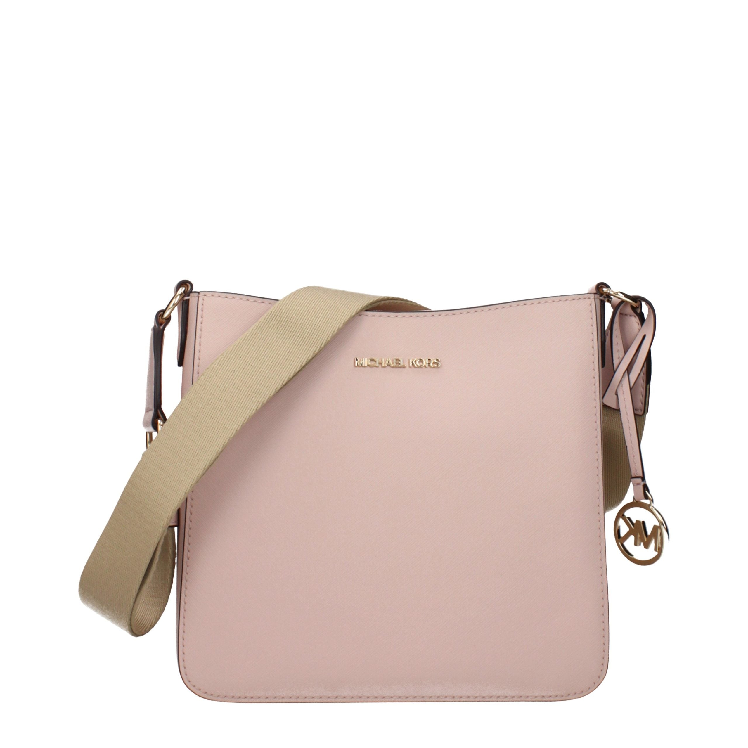 Michael Kors Schultertasche aus pinkfarbenem Leder-1