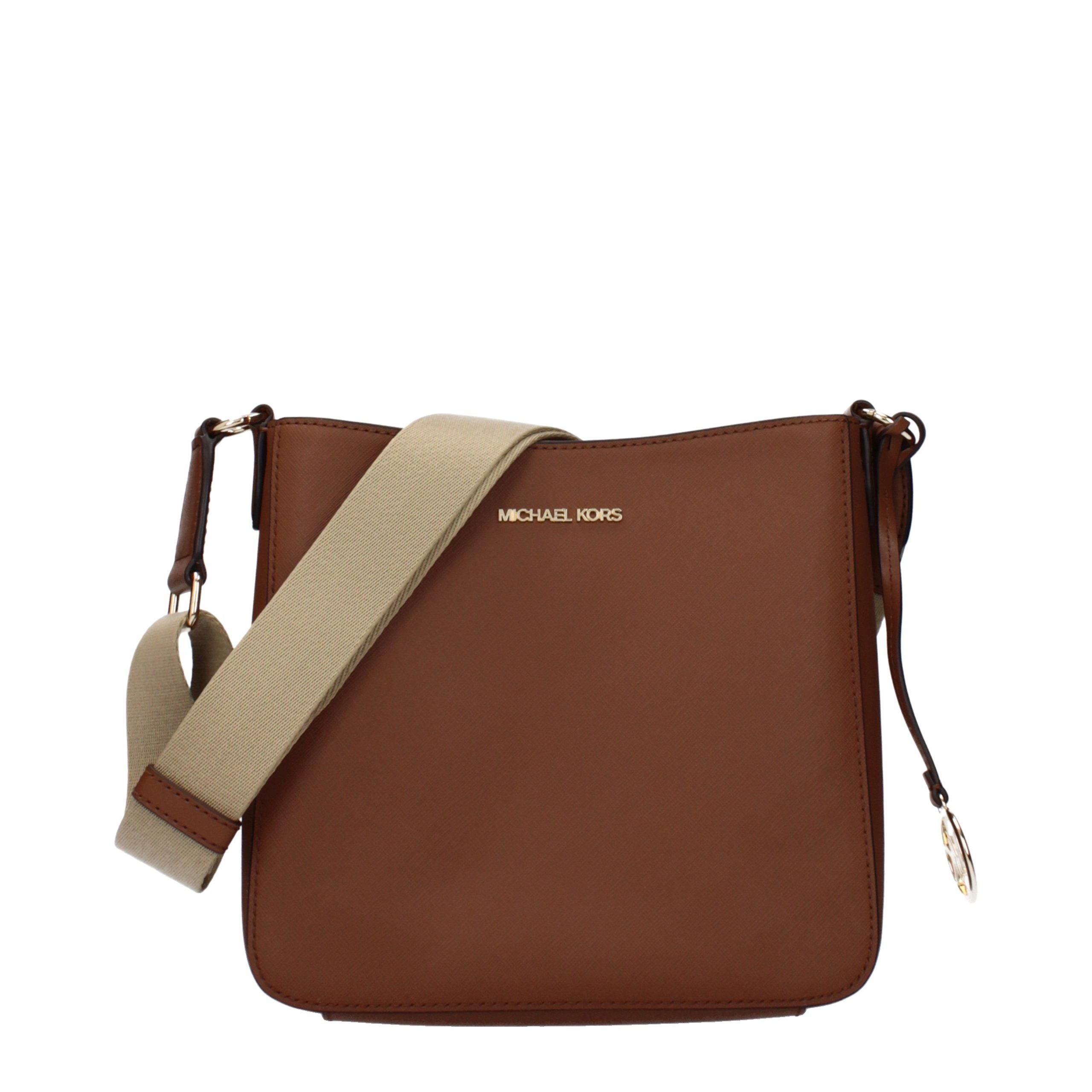 Michael Kors Braune Leder Schultertasche-1