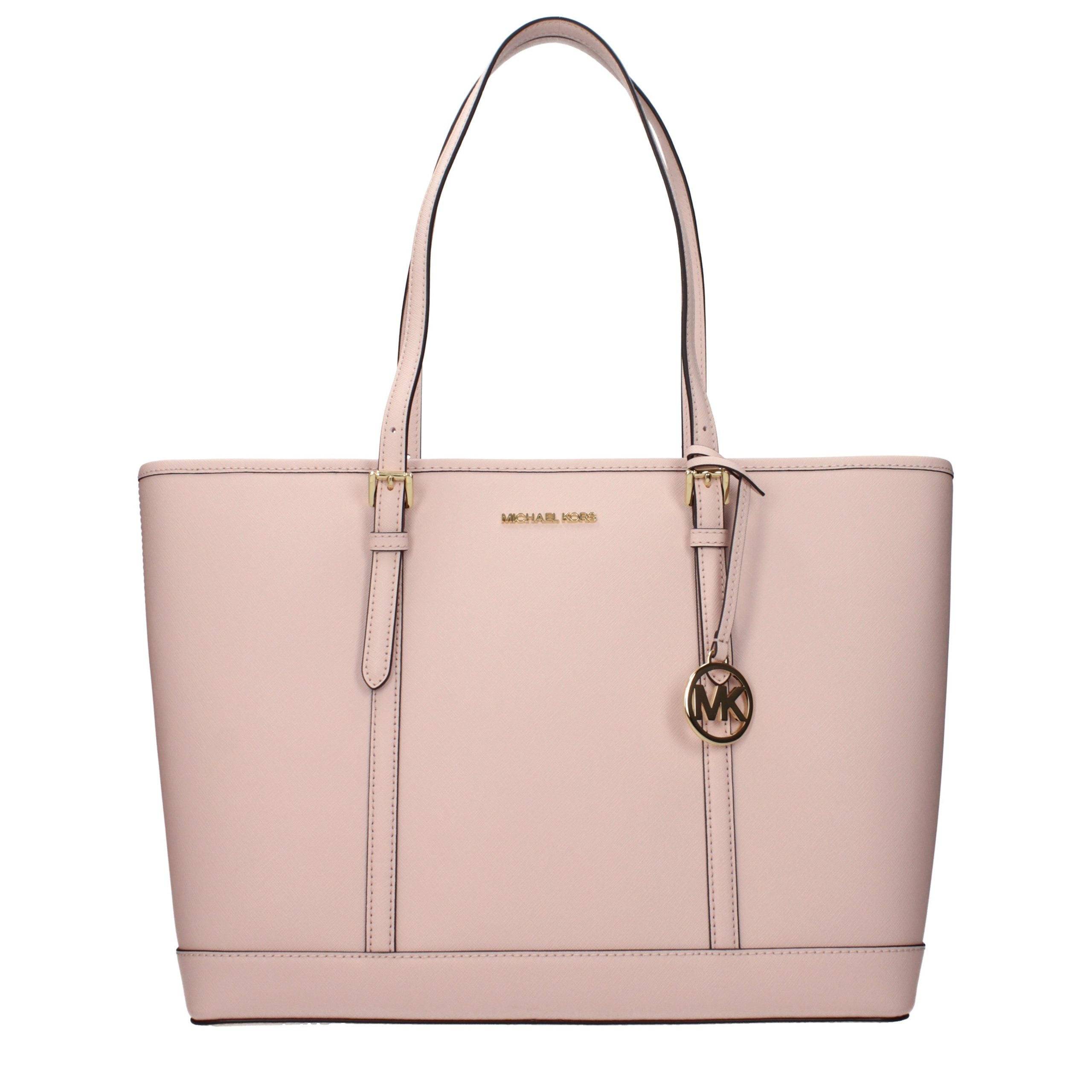Michael Kors Schultertasche aus pinkfarbenem Leder-1