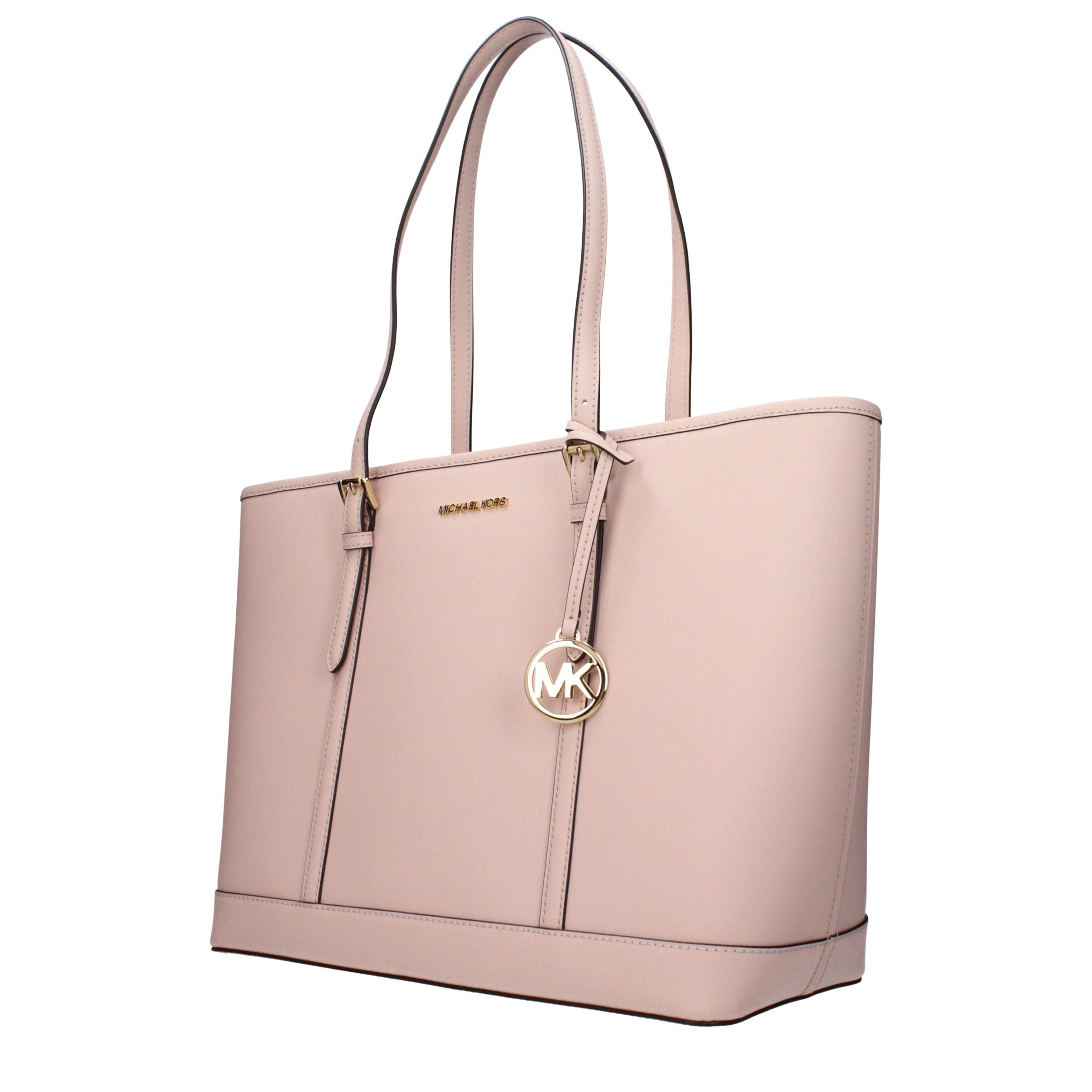 Michael Kors Schultertasche aus pinkfarbenem Leder-2