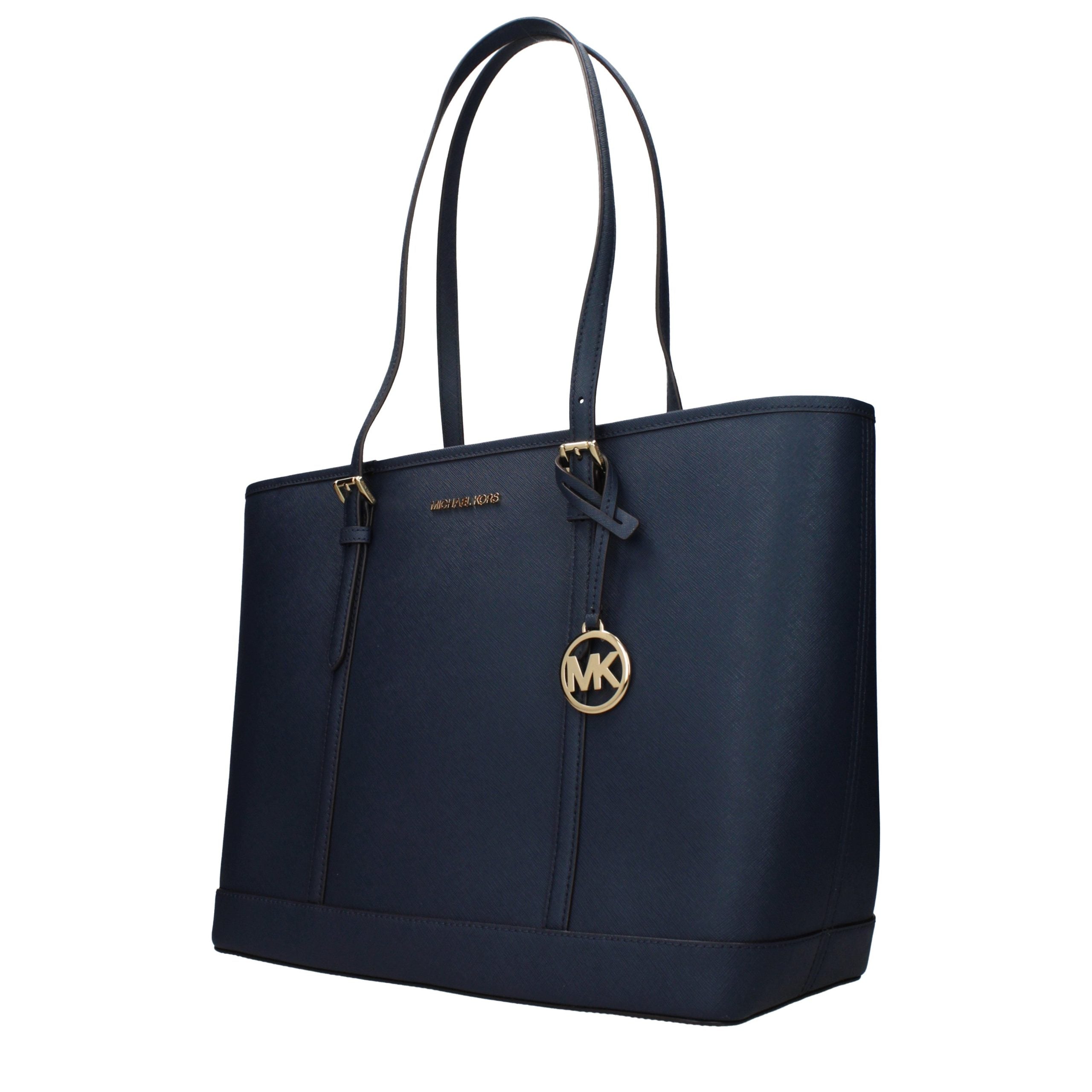 Michael Kors Schultertasche aus blauem Leder-2