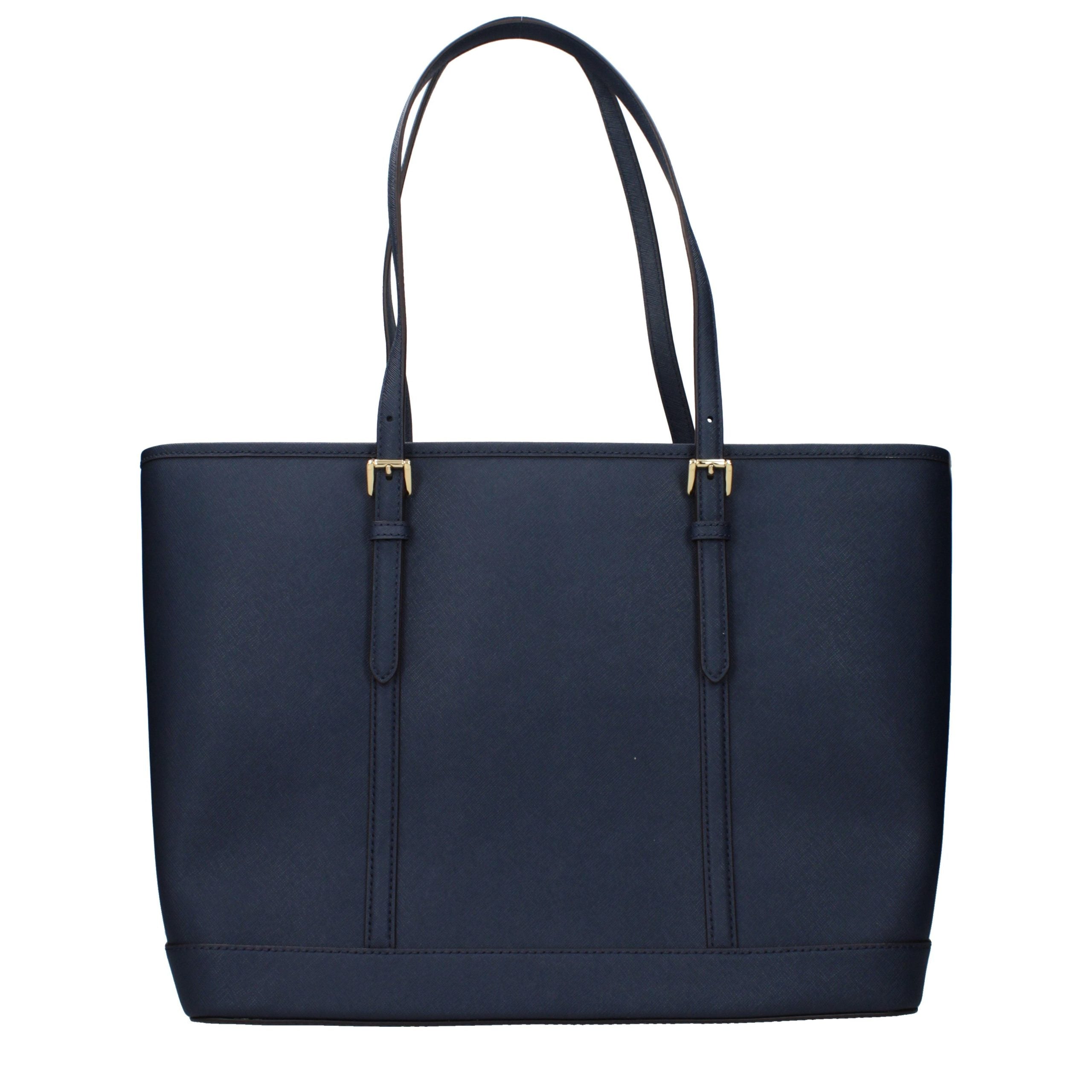 Michael Kors Schultertasche aus blauem Leder-3