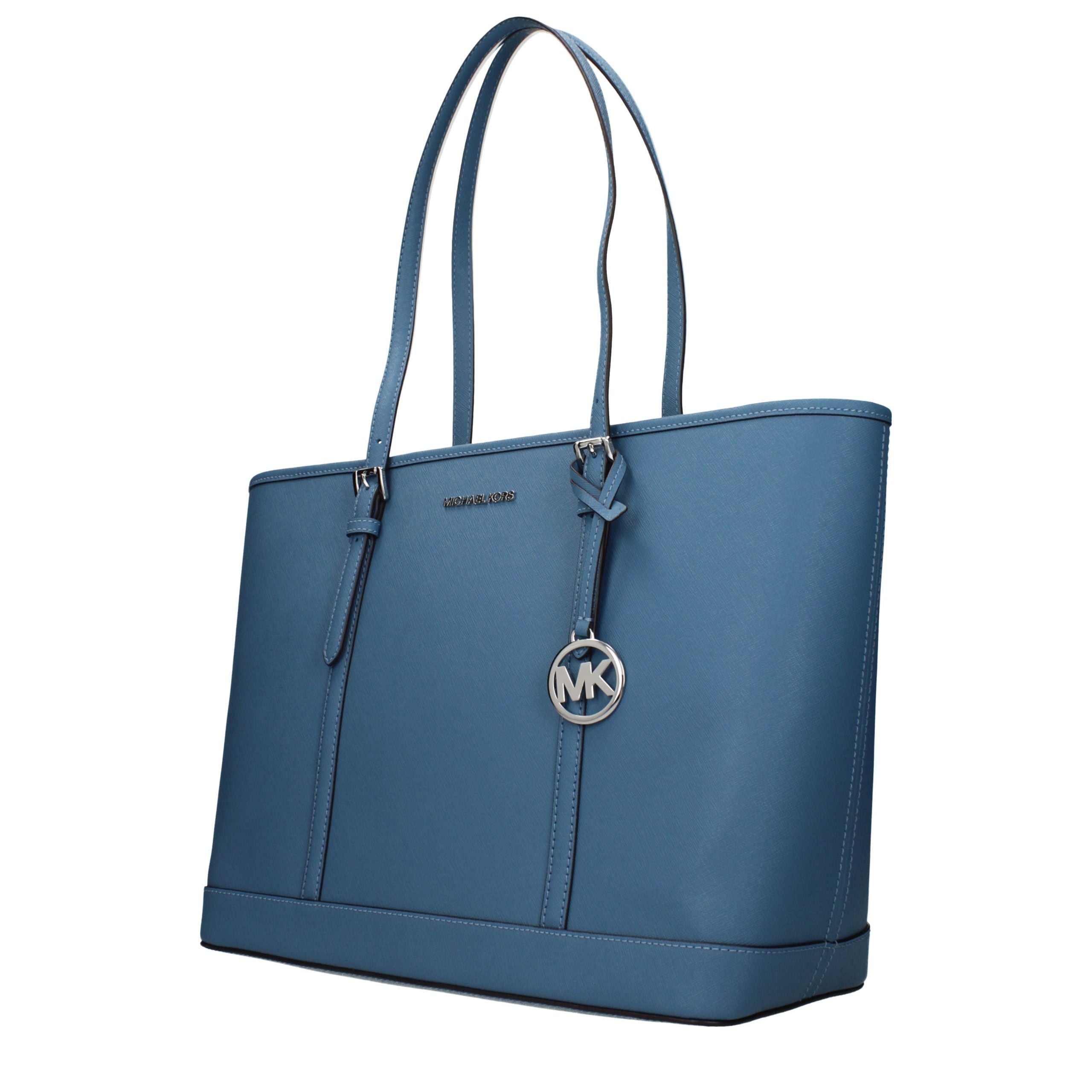 Michael Kors Schultertasche aus blauem Leder-2