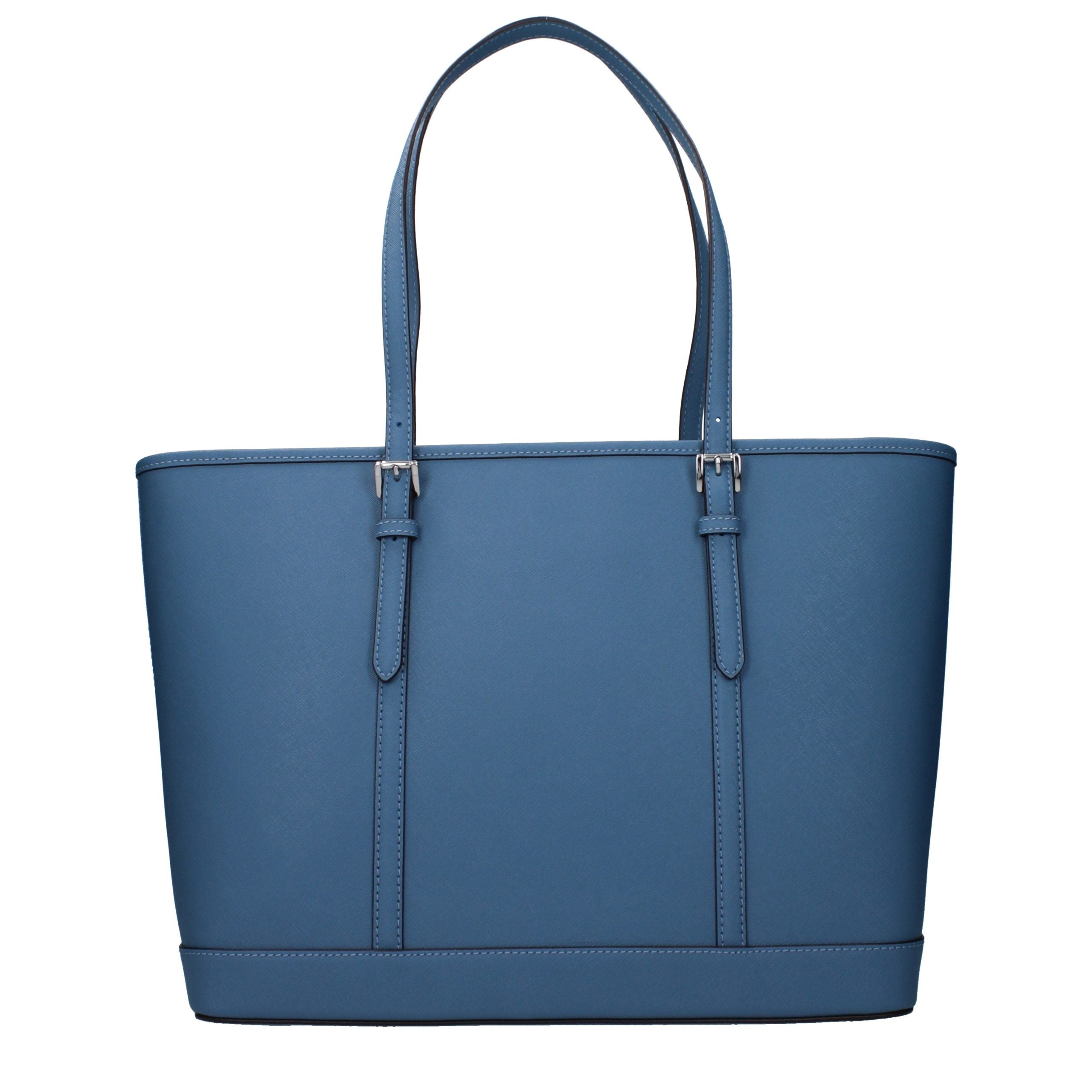 Michael Kors Schultertasche aus blauem Leder-3