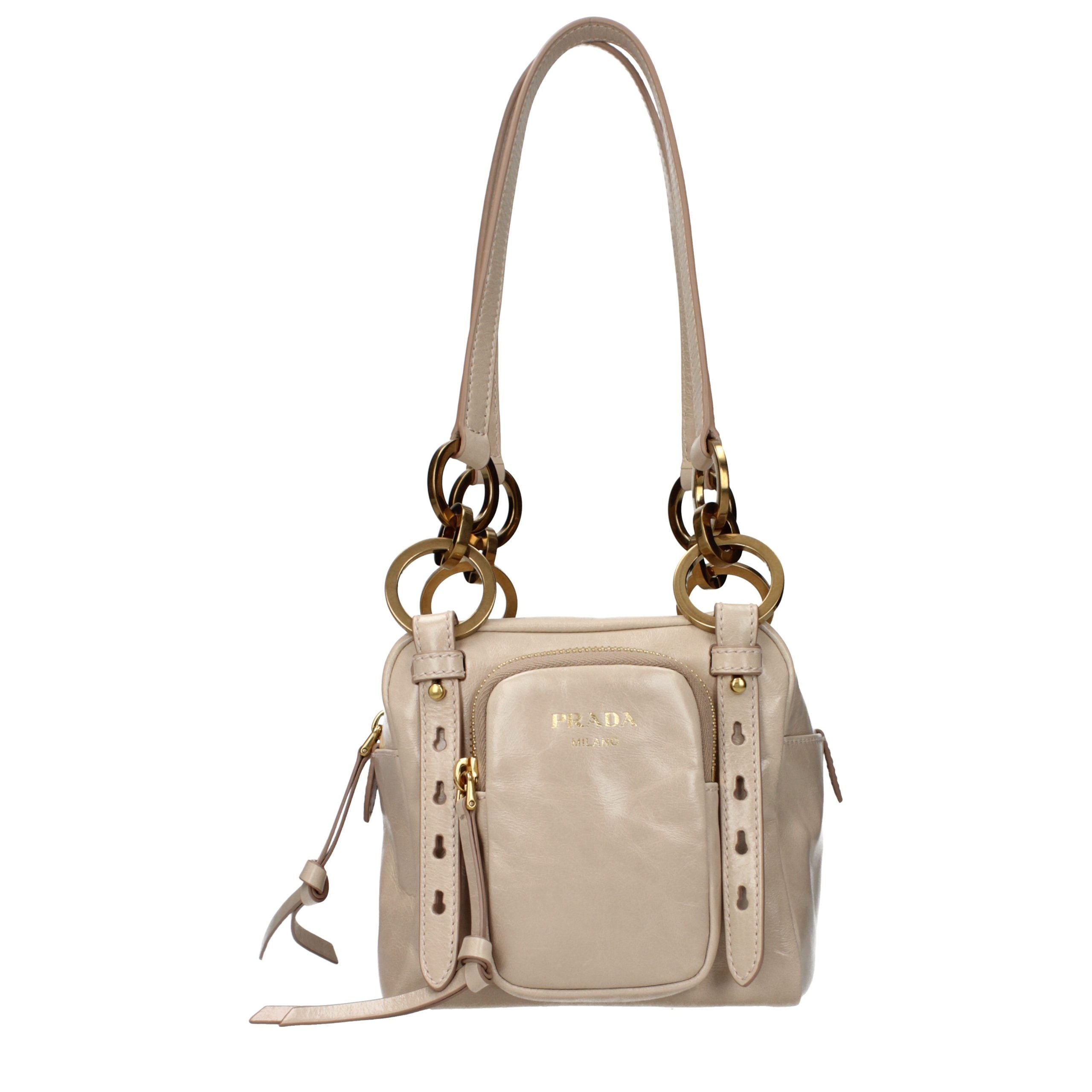 Prada Schultertasche aus pinkfarbenem Leder-1