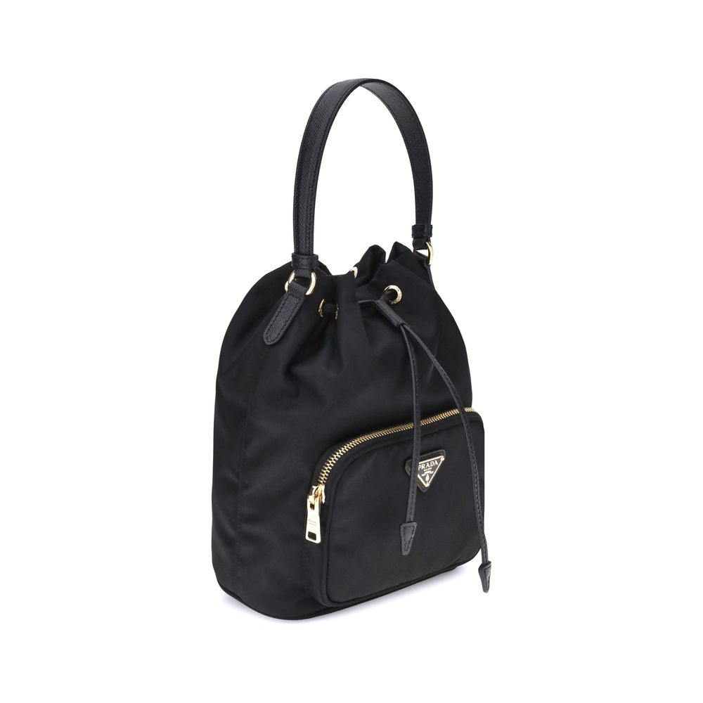 Prada Schwarze Bucket Bag aus recyceltem Polyamid-2