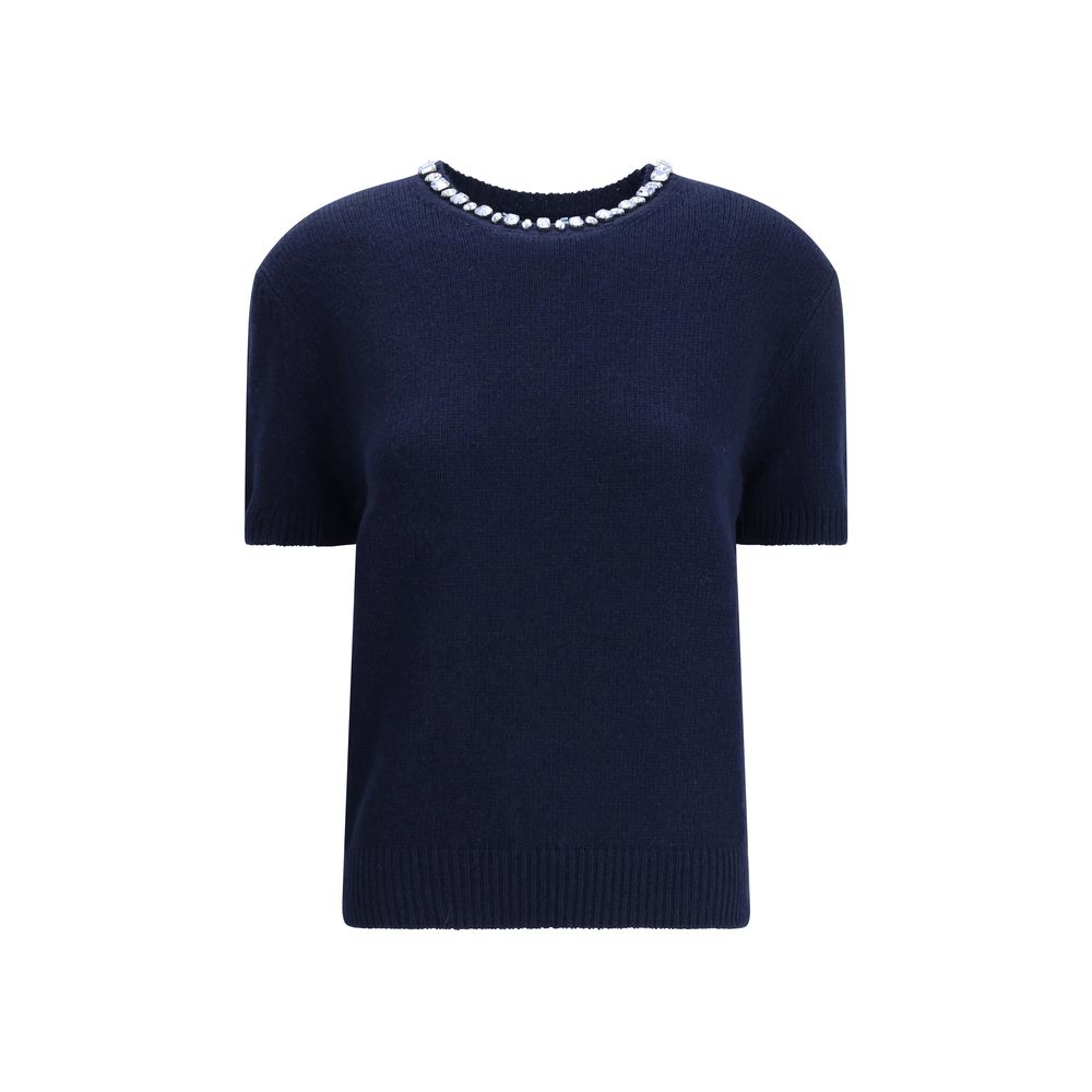 Prada Blauer Sweatshirt aus Fleece-Wolle-1