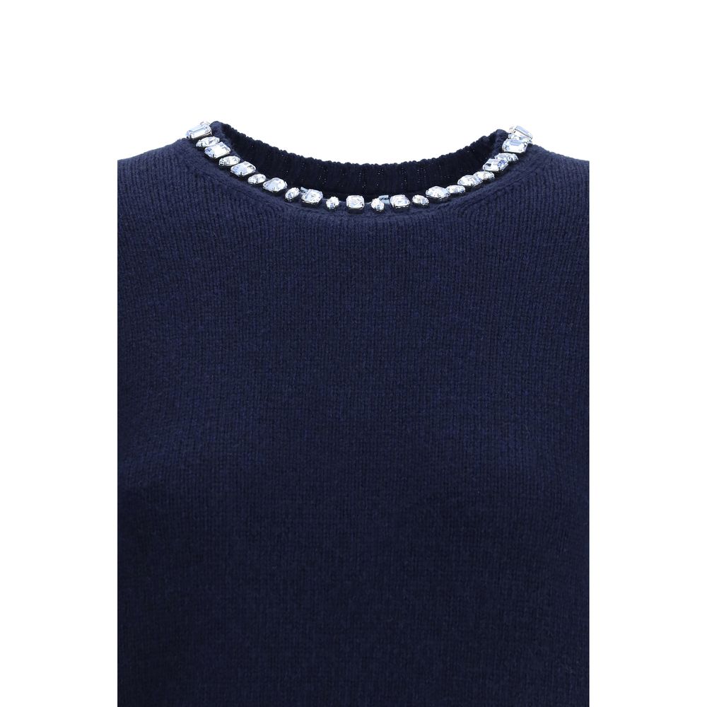 Prada Blauer Sweatshirt aus Fleece-Wolle-3