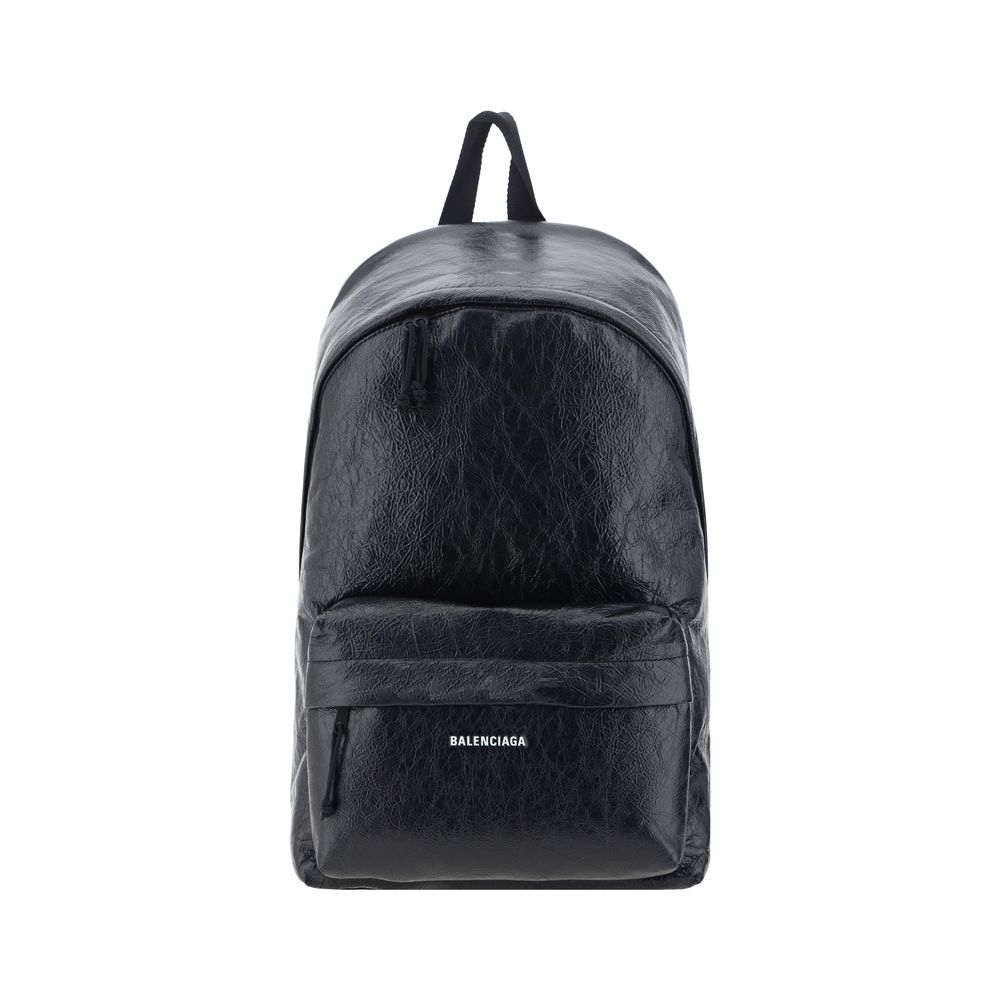 Balenciaga Schwarzer Rucksack aus Kalbsleder Bos Taurus-1