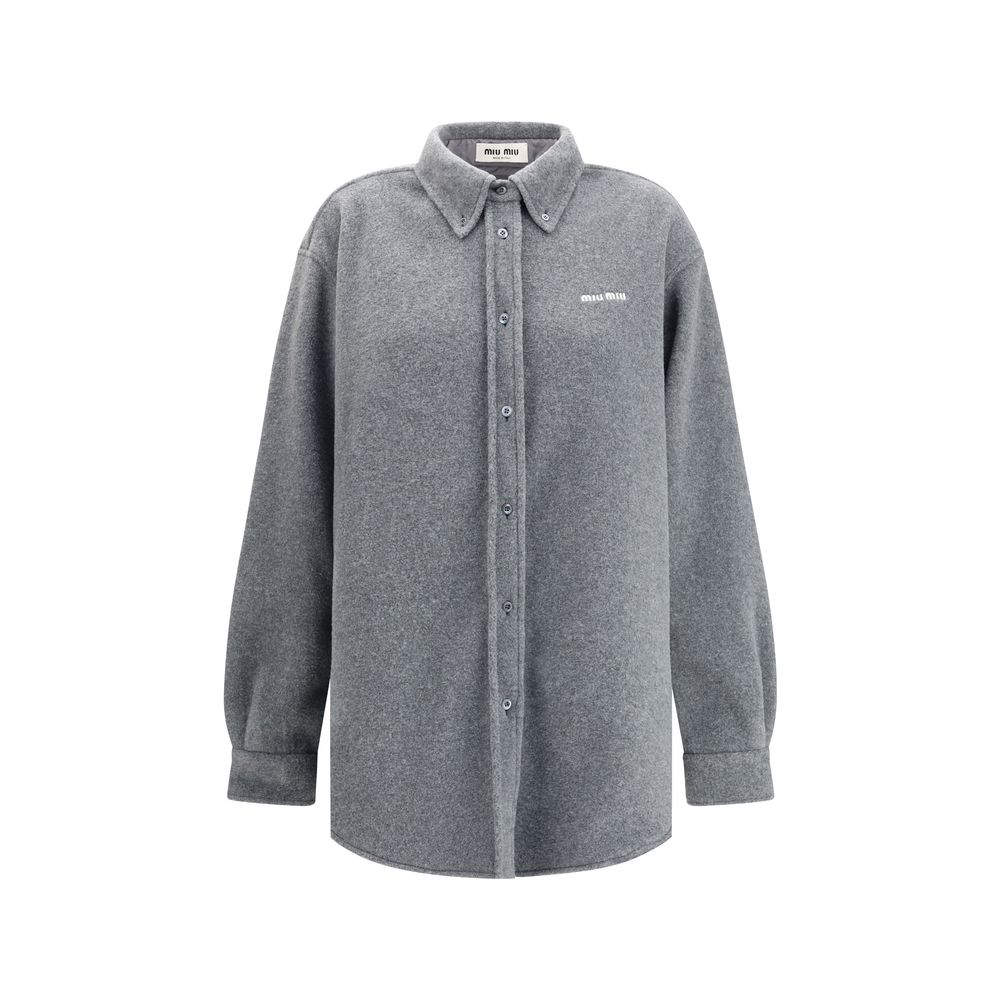 Miu Miu grey polyester shirt-1