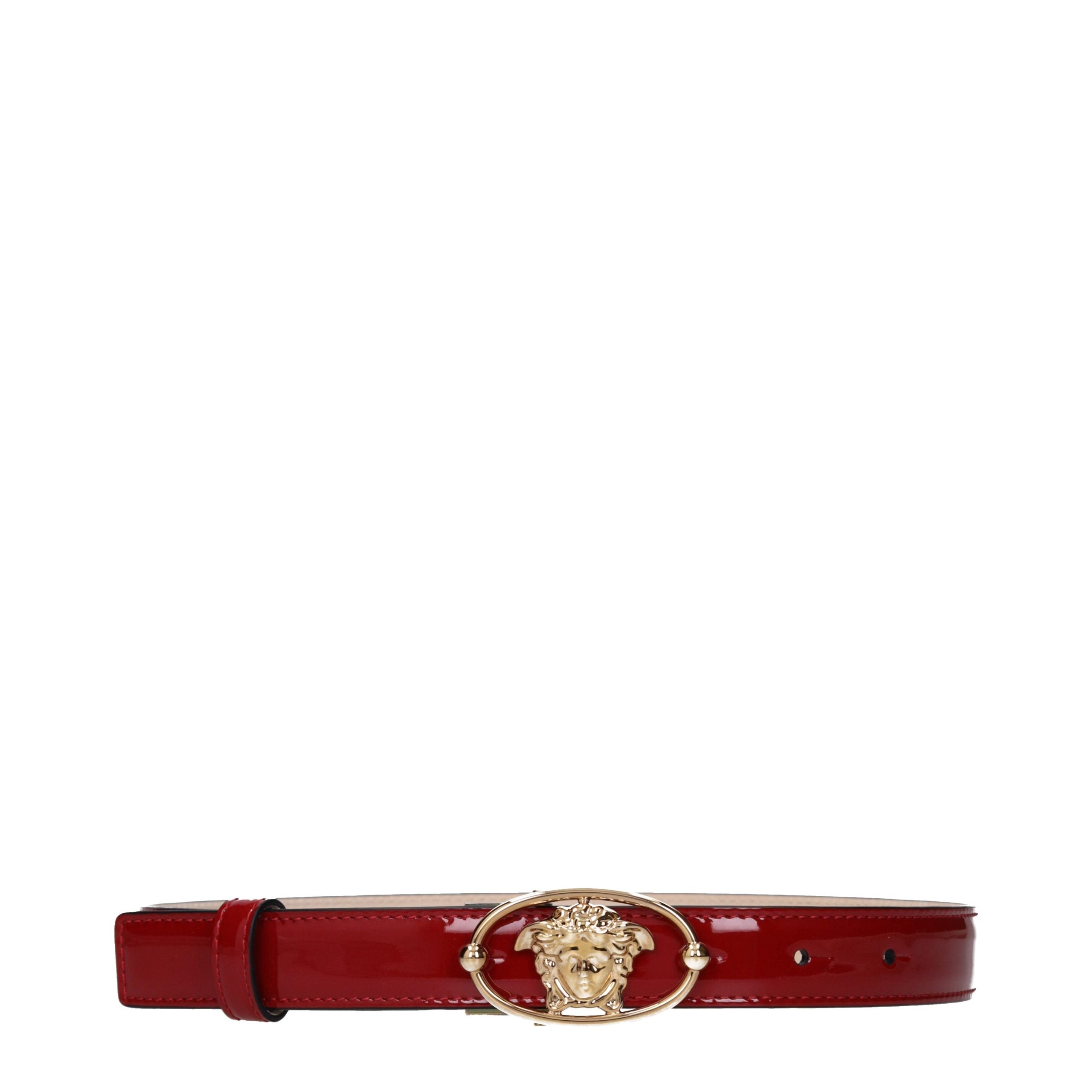 Versace Roter Ledergürtel Regular