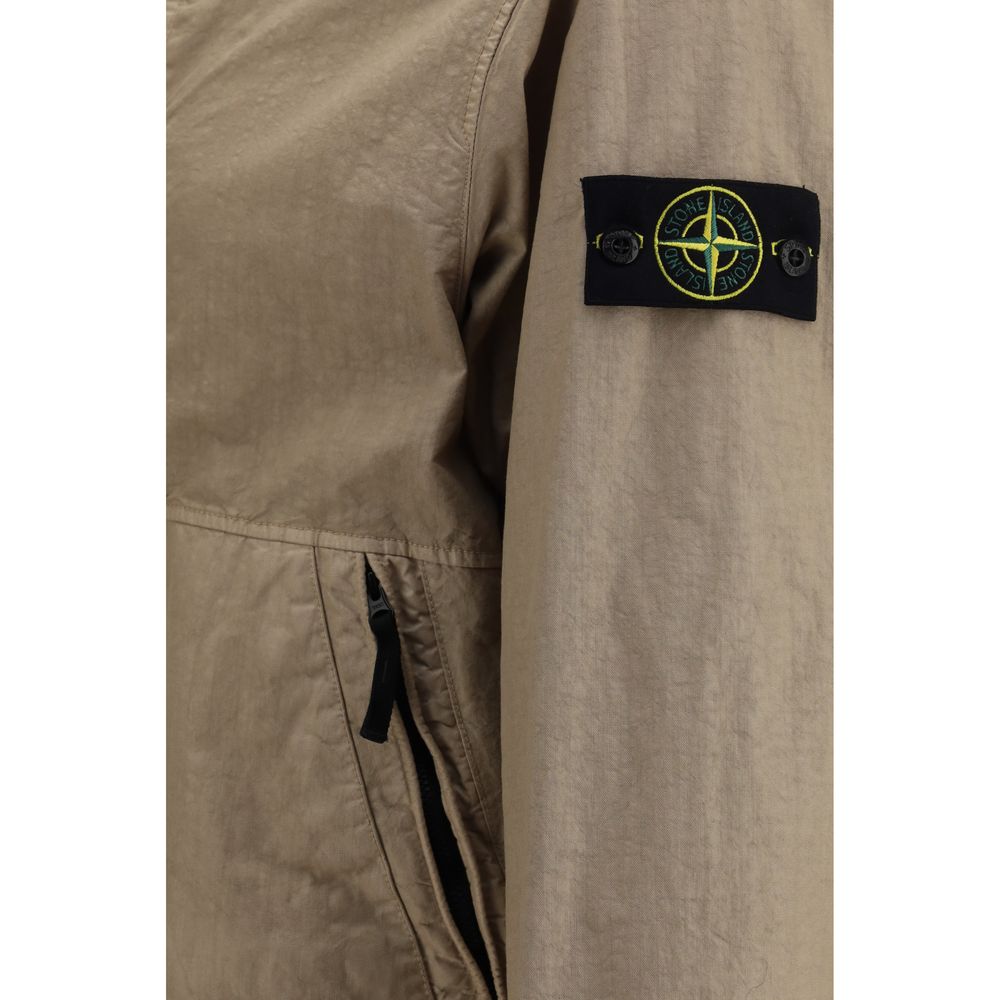 Stone Island Brauner Mantel aus Polyamid-3