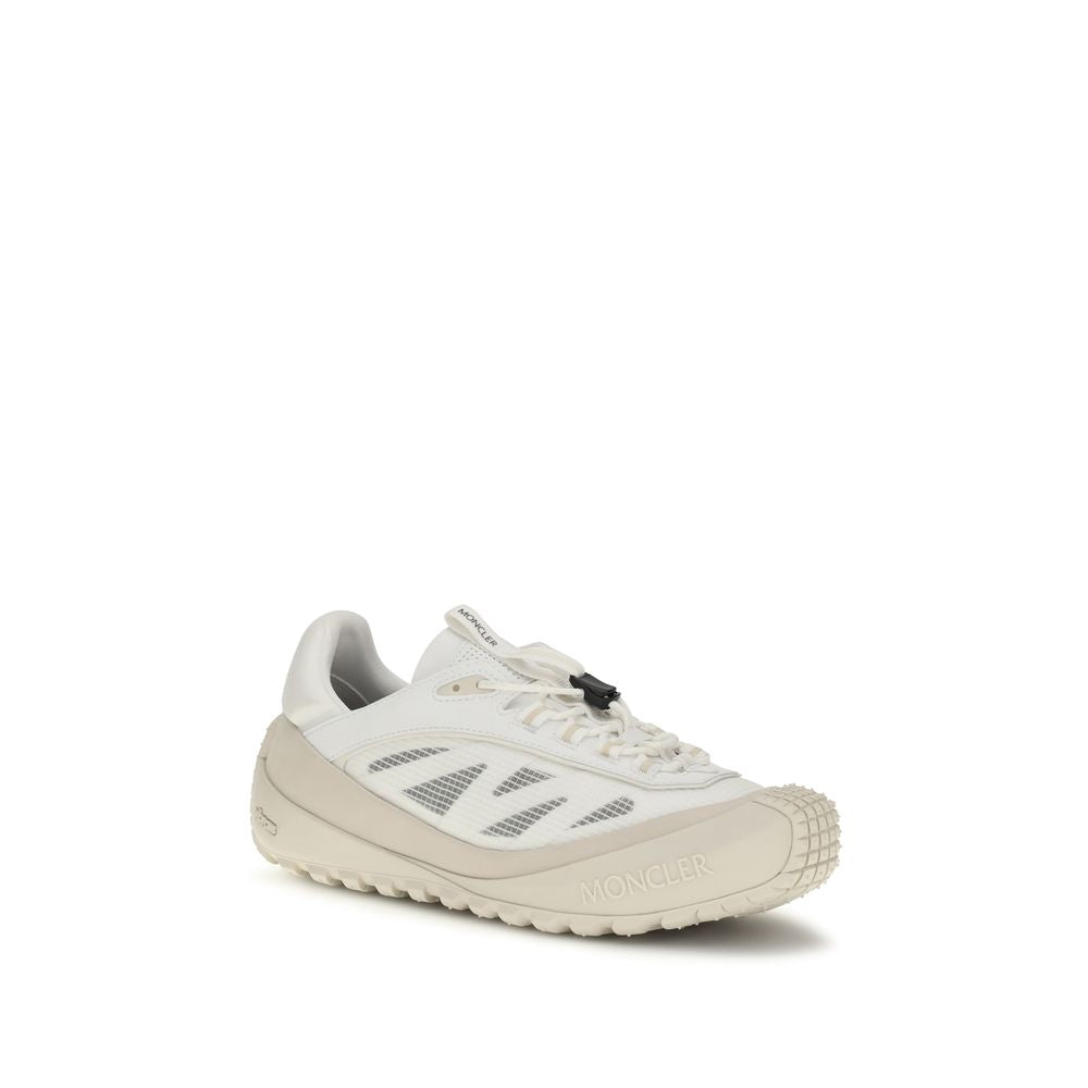 Moncler white polyester sneakers for sporty looks-2