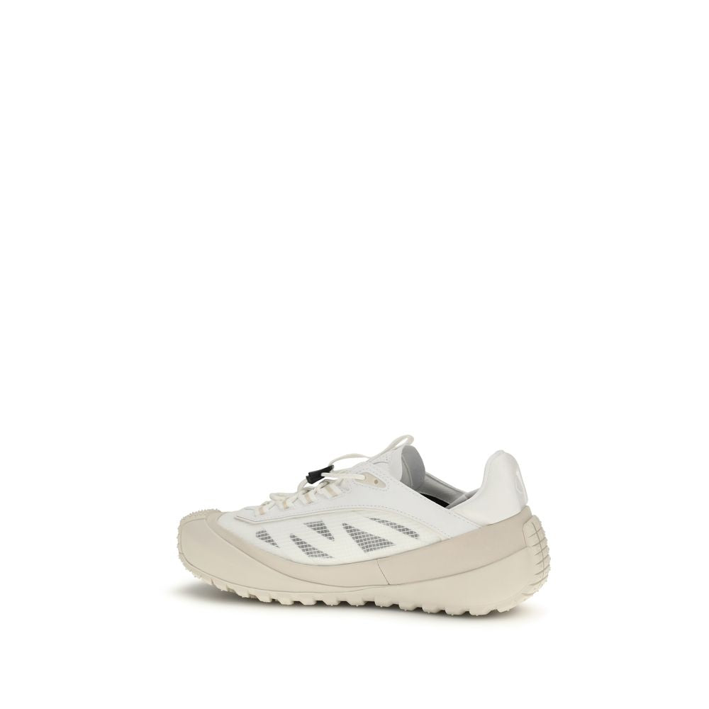 Moncler white polyester sneakers for sporty looks-3