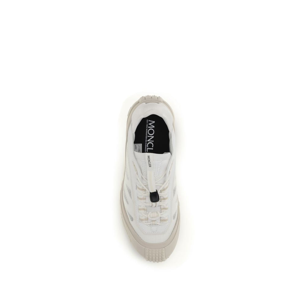 Moncler white polyester sneakers for sporty looks-4