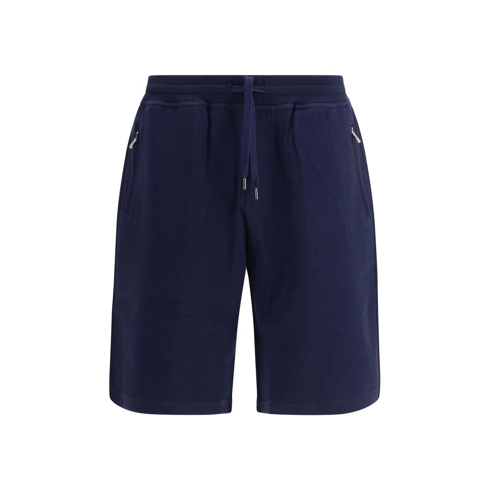 Brunello Cucinelli Blue cotton Bermuda shorts-1