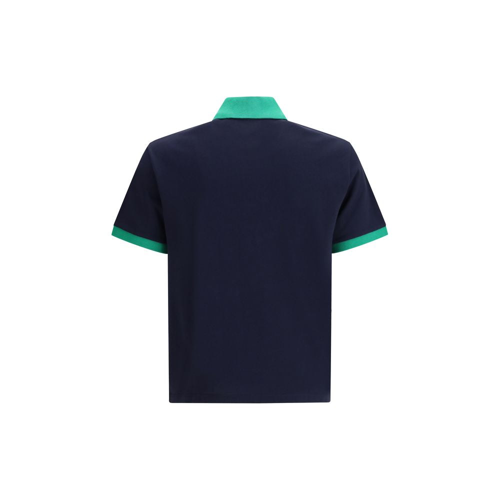 Versace Blaues Baumwoll-Poloshirt-2
