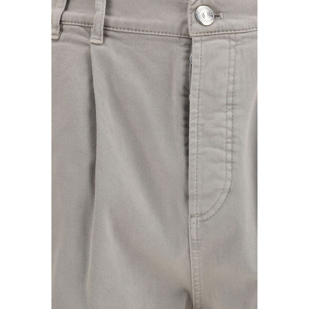 Brunello Cucinelli Brown Cotton Leisure Trousers-3