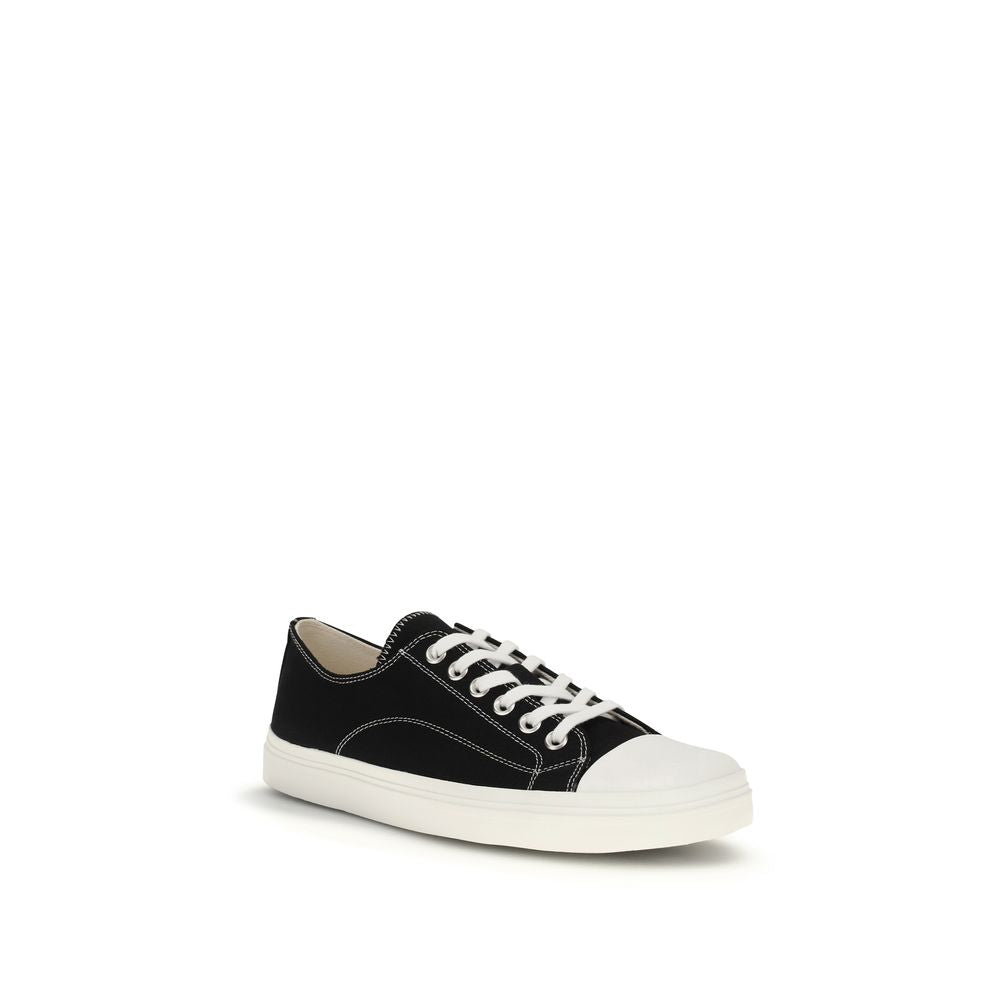 Moschino Schwarze Low-Top-Sneaker aus Baumwolle-2